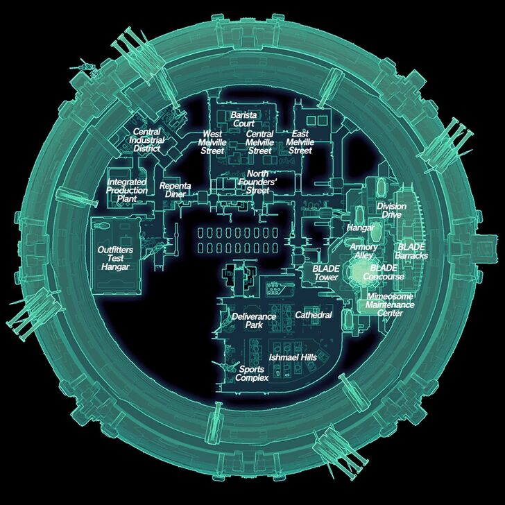 Xenoblade Chronicles X - New Los Angeles Map