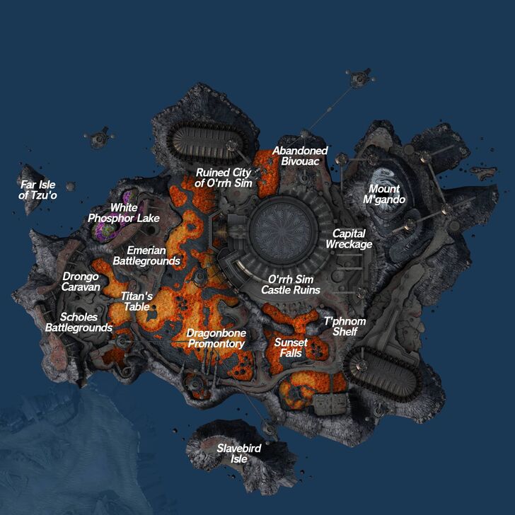 Xenoblade Chronicles X - Cauldros Map