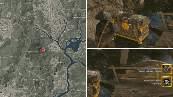 AC Shadows Turquoise Zephyr Location in Yamashiro