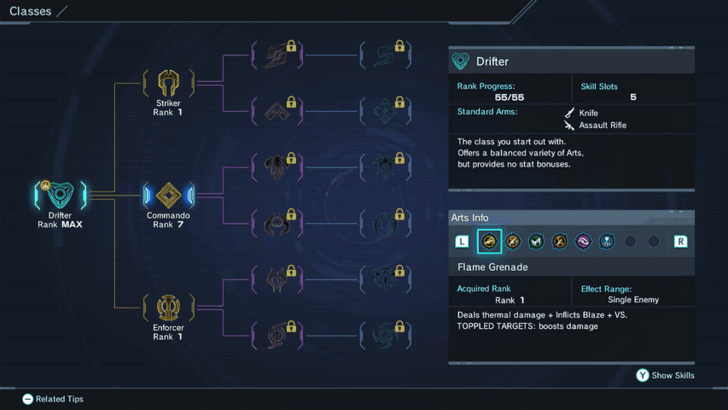 Xenoblade Chronicles X Cross Change Classes