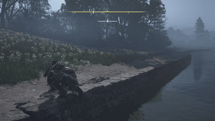 Yasuke climbs slowly