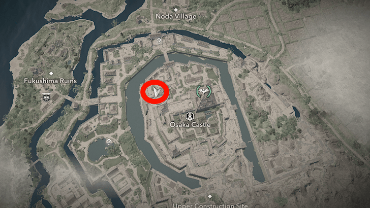 Osaka Castle Storage Shed map location