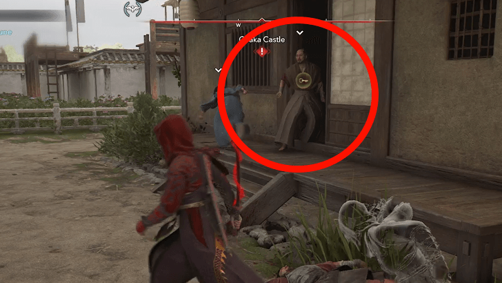 Osaka Castle Kura Key overworld location