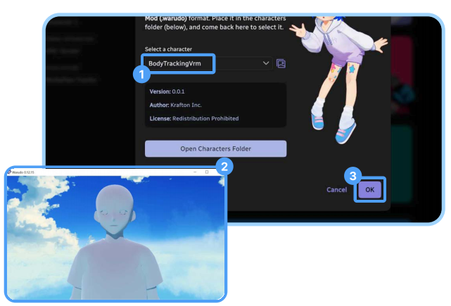 Warudo Motion Capture Step 4