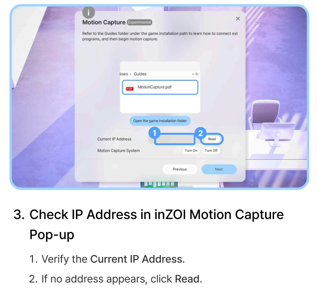 Warudo Motion Capture Step 12