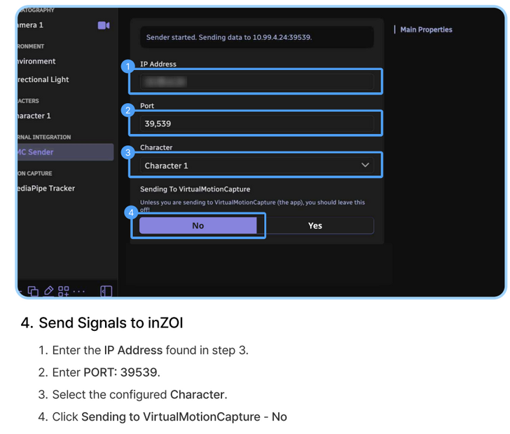 Warudo Motion Capture Step 13
