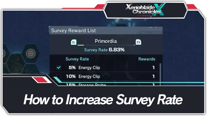 Xenoblade Chronicles X Definitive Edition - How to Increase Survey Rate