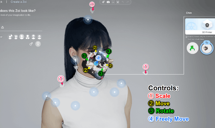 3D Printer Decoration Controls