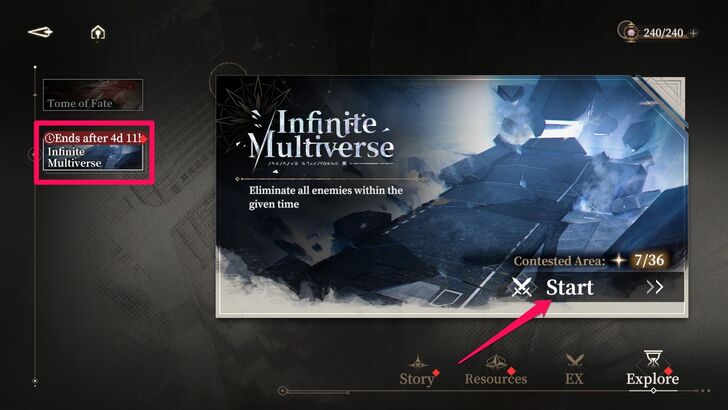 Start Infinite Multiverse