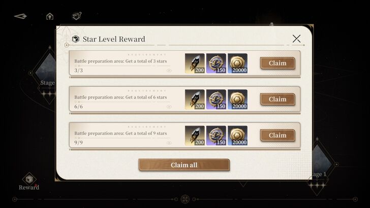 Star Level Reward