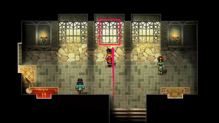 Suikoden 2 - Rope Climbing Game Entrance