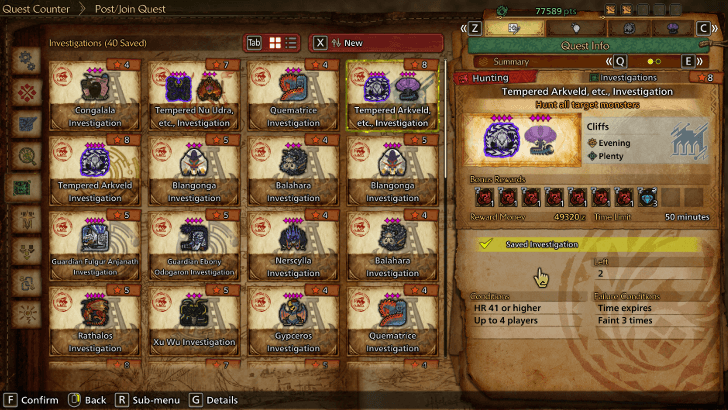 Monster Hunter Wilds - Tempered Arkveld Great Hunt