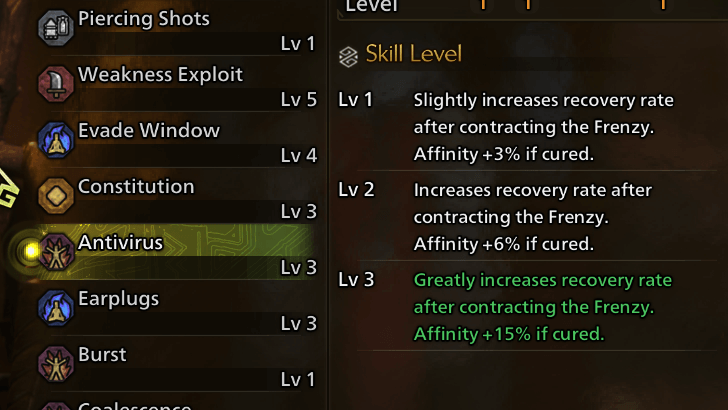Monster Hunter Wilds Antivirus Tooltip
