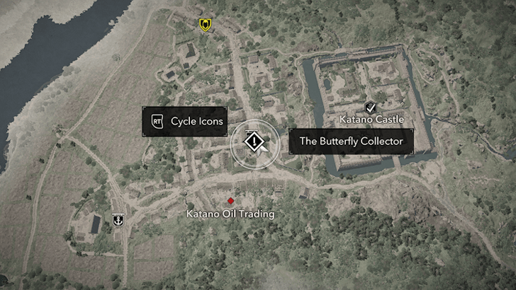 The Butterfly Collector starting point in Katano