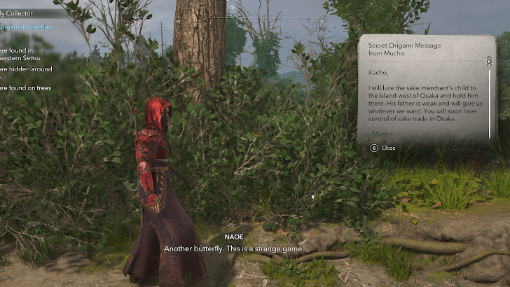 quest obtained from secret origami message