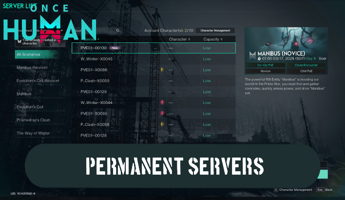 Permanent Servers