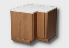 Veneer Corner Counter