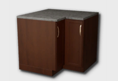 Wooden Panel Corner Counter