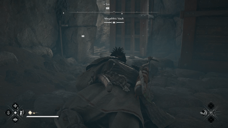 Megalithic Vault Step 4 - Crawl Into the Room With Wood Blockades