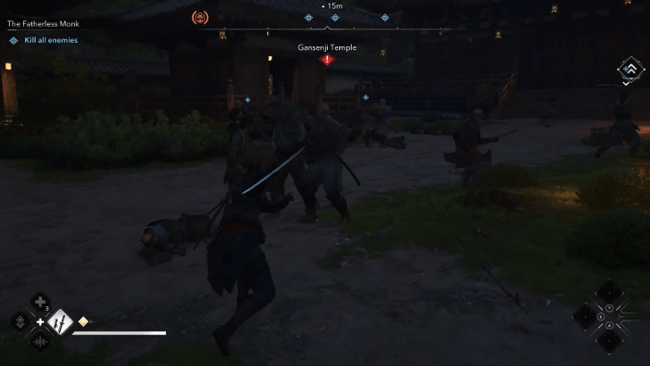 enemies in Gansenji Temple