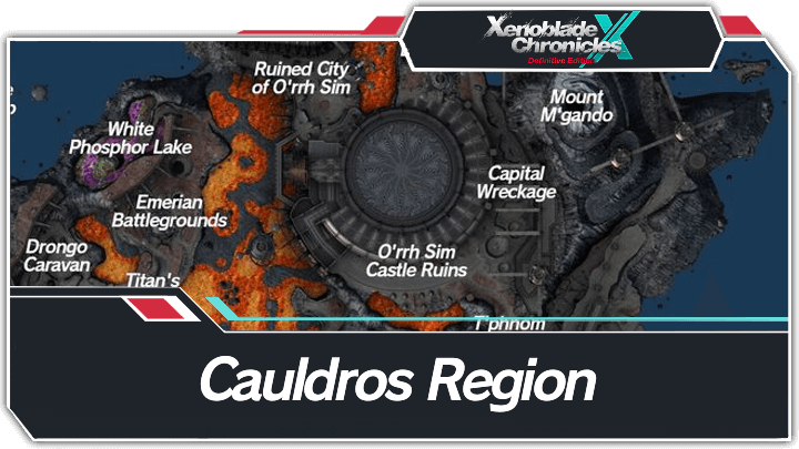 Xenoblade Chronicles X - Cauldros Region