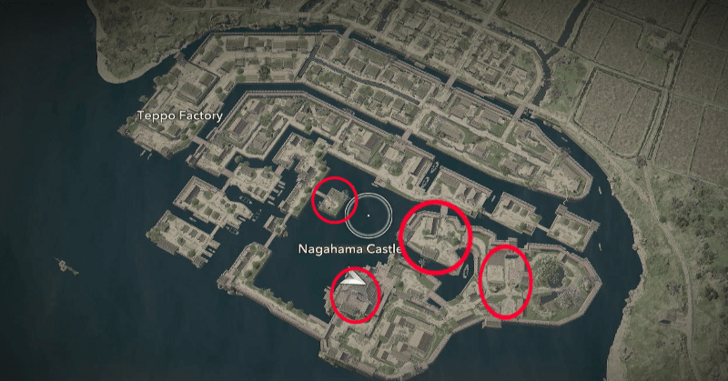 Nagahama Castle Samurai Dasiho Locations