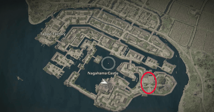 Nagahama Castle Samurai Dasiho 3 Map Location