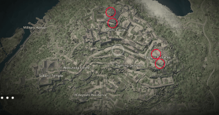 Azuchi Castle Samurai Dasiho Locations
