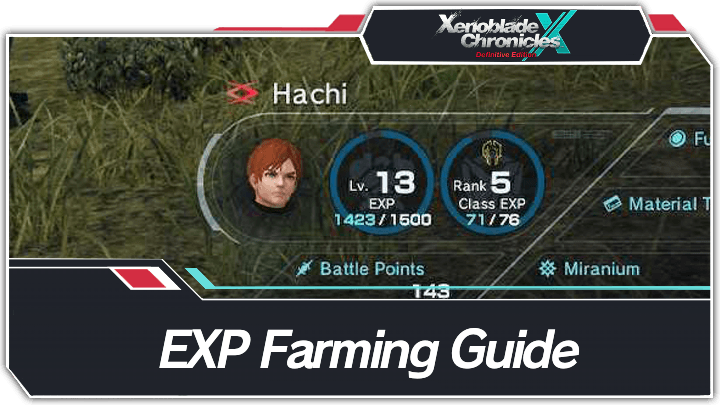 Xenoblade Chronicles X - EXP Farming How to Level Up Fast