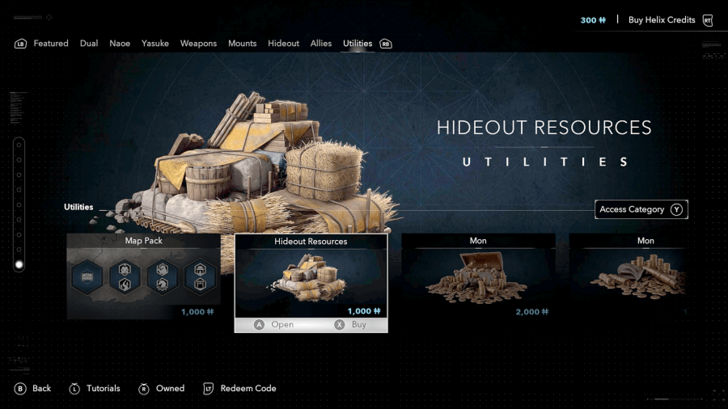 Hideout Resource Helix Credits