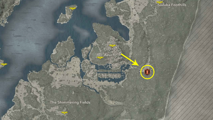 Azuchi Hyotanyama Map View