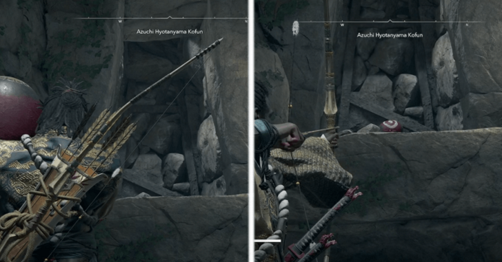 Azuchi Hyotanyama Step 11 - Toss Barrel and Shoot It