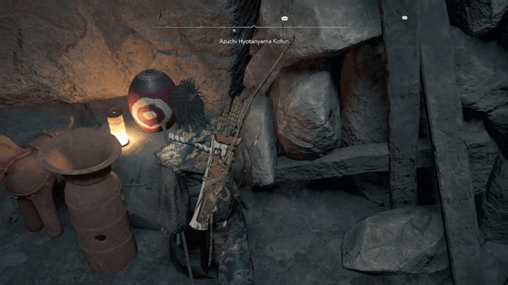 Azuchi Hyotanyama Step 10 - Pick Up Explosive Barrel