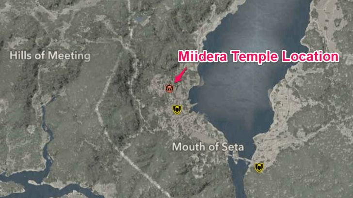 Miidera Temple Location