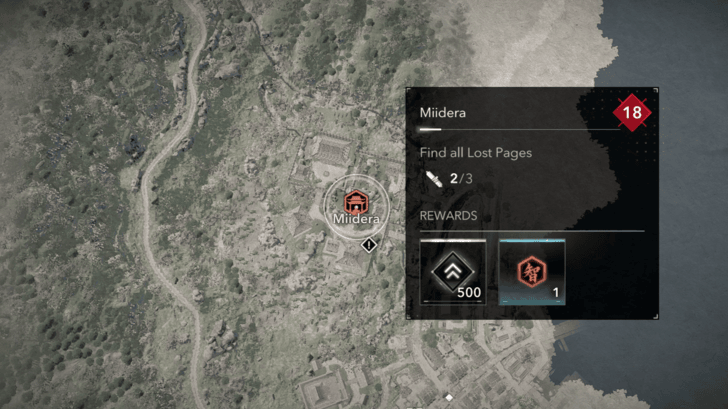 Miidera Lost Page 2 Map