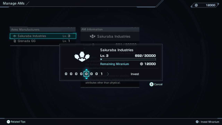 Xenoblade Chronicles X Definitive Edition - Invest in Arms Manufacturers