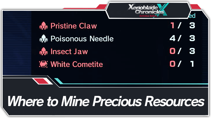 Xenoblade Chronicles X - Where to Mine All Precious Resources Top Banner