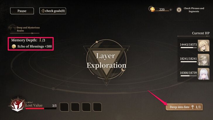 Layer Exploration Echo of Blessing