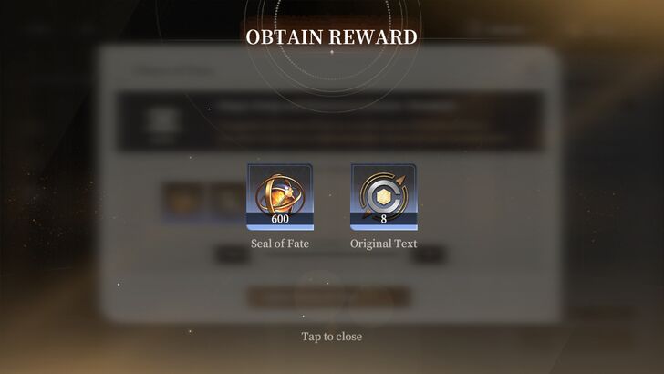 Tome of Fate Rewards