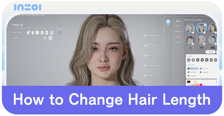 inZOI - How to Change Hair Length