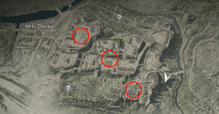 Miki Castle Samurai Dasiho Locations