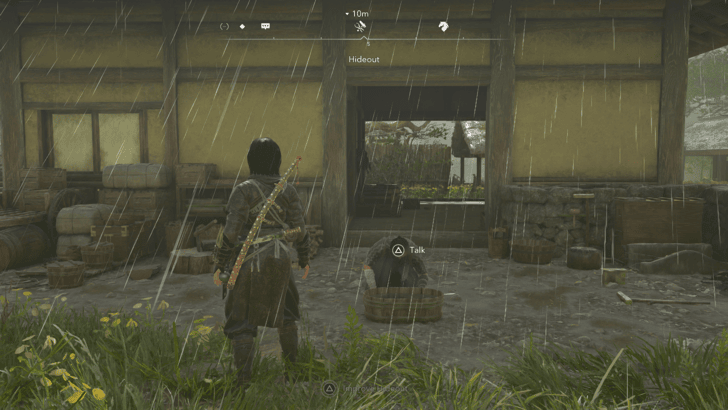 Speak to Heiji to Upgrade Weapons