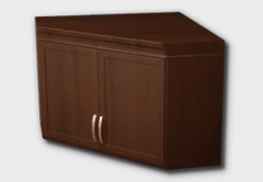 Wooden Panel Corner Cupboard