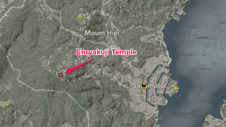 Enryakuji Temple Map Location