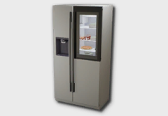 See-through Double-Door Refrigerator