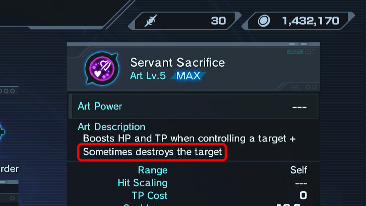 Servant Sacrifice Instakill
