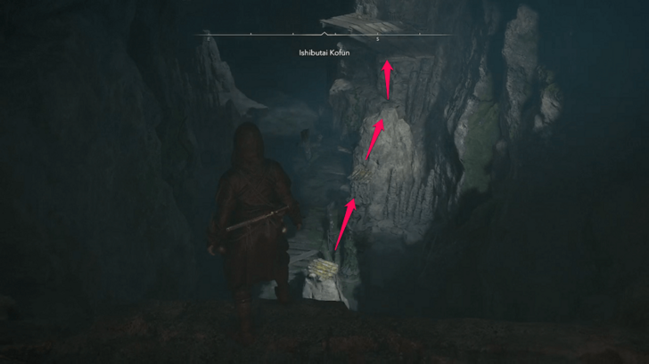 Ishibutai Kofun Step 3 - Parkour Using the Pillars