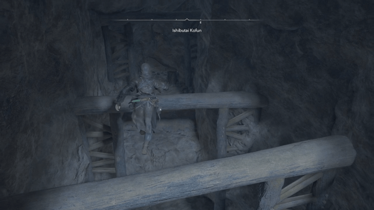 Ishibutai Kofun Step 5 - Parkour Across Using Beams