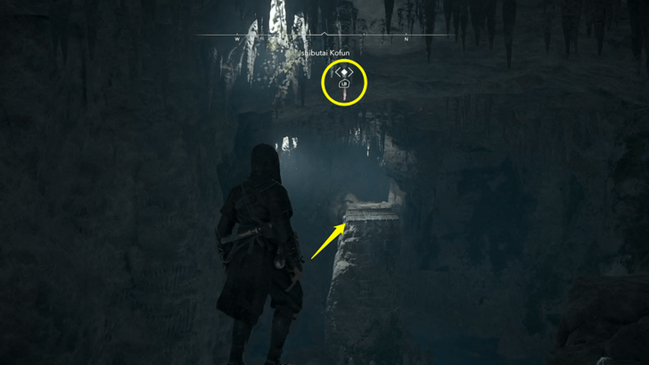 Ishibutai Kofun Step 7 - Grappling Hook Swing to the Platform