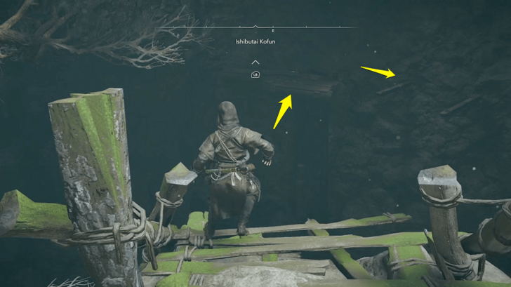 Ishibutai Kofun Step 12 - Swing Across to the Platform